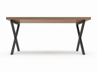 Wooden table 3D model get