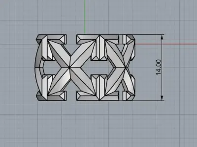 Off White Ring 3d Print Model All Sizes 6-13 3D print model
