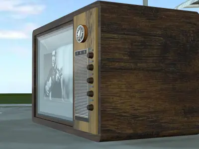 Old tv 3D model