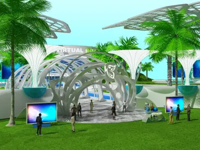 Booth Virtual Exhibition 3D model