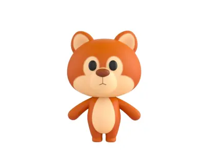 Character056 Rigged Squirrel 3D model