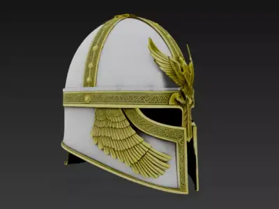 Winged Warrior Helmet 3D print model