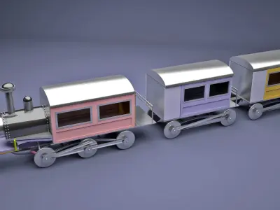 Toy Train 3D model