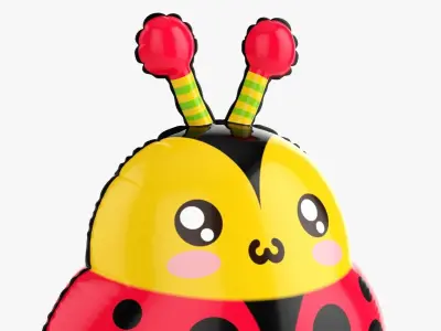 Ladybird decoration foil balloon 13  3D model