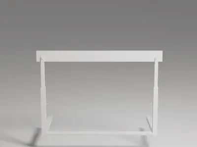 Hurdle Low-poly 3D model