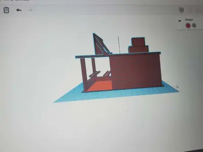 scale building for hot wheels  Free 3D print model