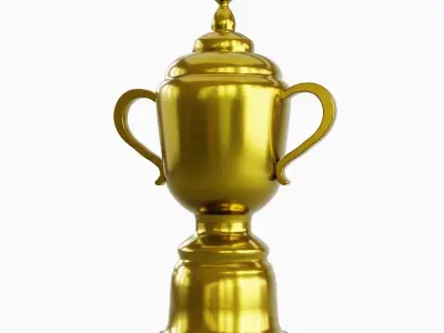 Gold Trophy Cup 3D model