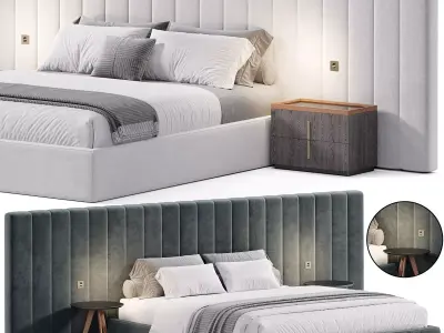 Milan bed by Stylishclub 3D model