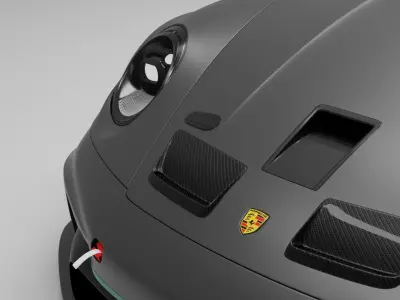 Porsche 911 GT3 rs - Mansory Low-poly 3D model