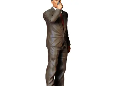 N2 Bodyguard taking care of celebrity with Radio 3D print model