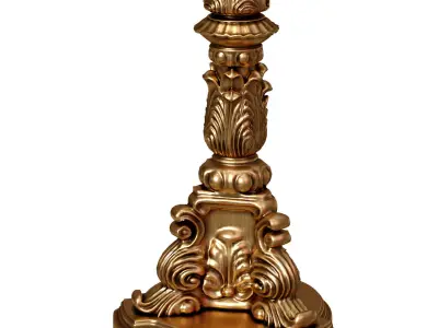 Jonathan lighting Gold Classical European traditional Floor lamp 3D model