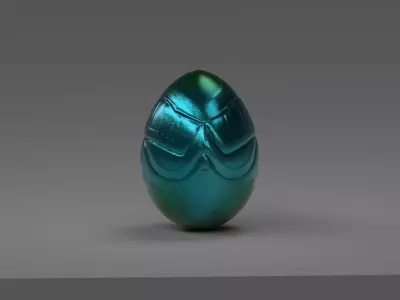 Dragon Egg Low-poly 3D model