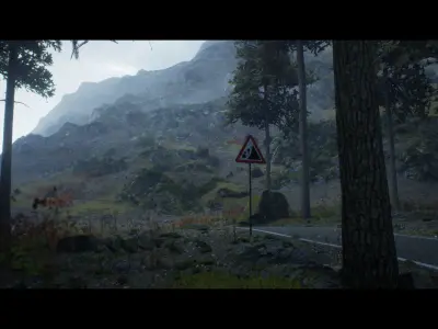 Forest Walk - Unreal Engine 4 Low-poly 3D model