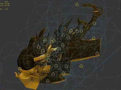 Magic Palace - Decorative Clouds 02 3D model