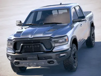 RAM 1500 Rebel Crew Cab 2019 3D model