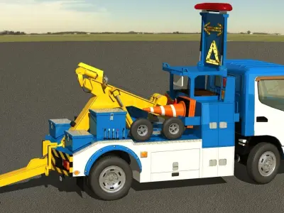 Japan Auto Towing truck 3D model