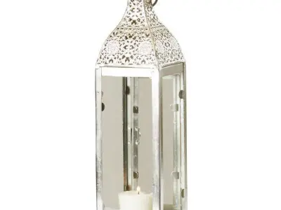 Glass and Metal Lantern 3D model purchase