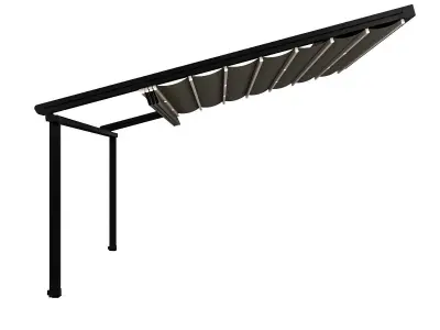 Motorized Pergola 5 wrought iron 3D model