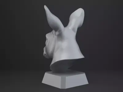 Kangaroo Bust - Animal Figurine 3D print model