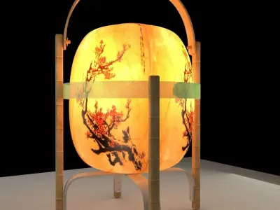 Chinese lantern 3D model 6