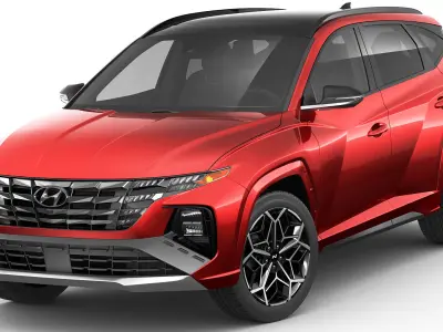 Hyundai Tucson 2021 N-line EU and US 3D model