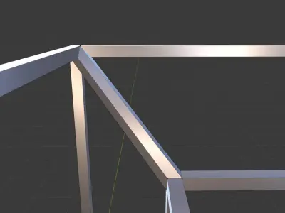 Tesseract metal cube 3D print model