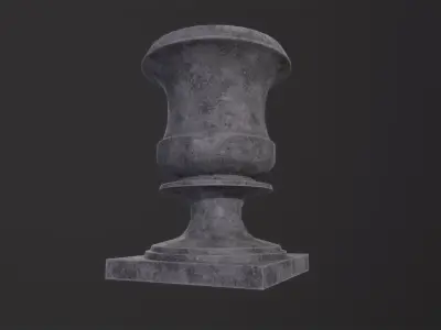 Flower Pot 3D Model Low-poly 3D model