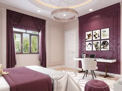 Bedroom interior design 3D model