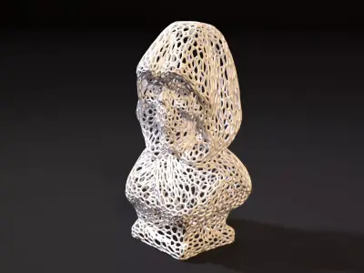 Scary halloween statue 3D print model