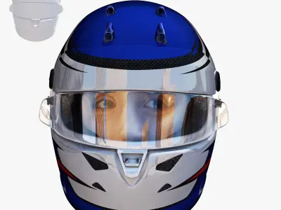 Calderon helmet 2018 Low-poly 3D model