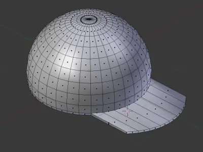 3D Cap gold helmet Free low-poly 3D model