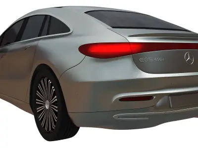 Mercedes Benz EQS 450 2021 Low-poly 3D model