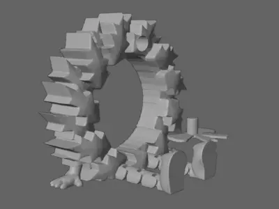 ARTICULATED CHRISTMAS WREATH 3D print model