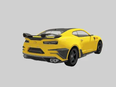 transformars vehicle camaro 3d Low-poly 3D model