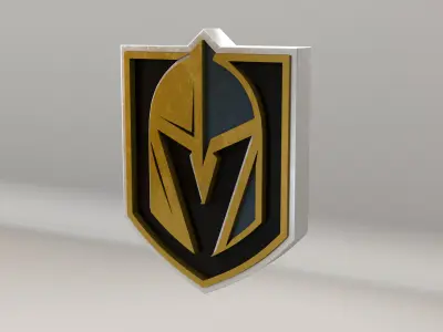 NHL Vegas Golden Knights Team Logo 3D model