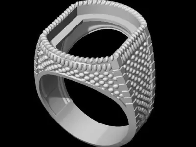 Onyx cutting men ring 3D print model