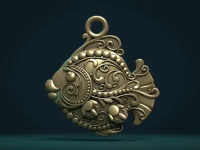 Ornate Fish 3D print model