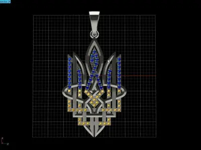 Ukrainian Trident  3D print model