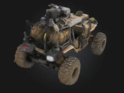 Dune Raider  Rugged Vehicle Built for the Sands 3D model