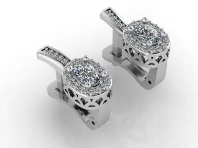 Mini Set Ring Pendant Earrings STL 3DM Womens Jewelry 3D print model