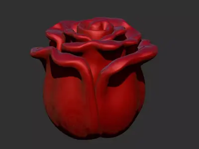 a rose 3D print model
