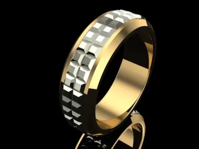 David Yurman Stylish 2 Rings for man 3D print model