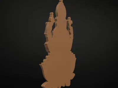 God Vinayagar - Lord Ganesha - Relief Model 3D print model