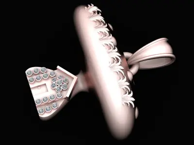 MUSHROM STYLE HOUSE PENDANT 3D PRINTABLE MODEL  3D print model