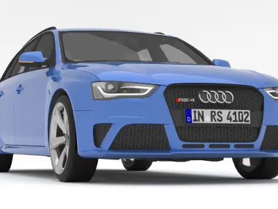 Audi RS4 Avant Nogaro  3D model