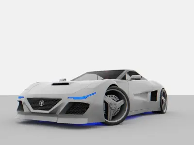Si-Fi Sport Car 3D model