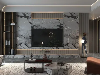 Modern Interior Design 08 3D model
