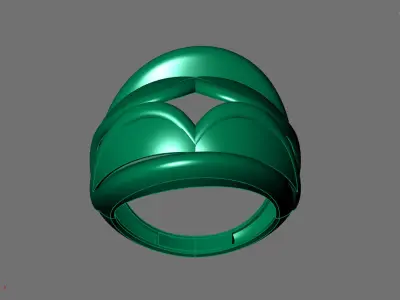 Women Ring Plain Ring Ready STL 3DM Models Womens Rings 3D print model 69