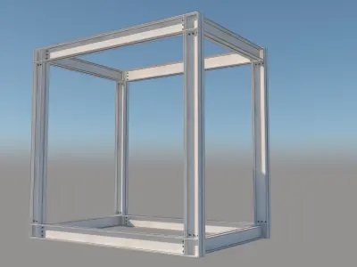 2D Steel Frame Low-poly 3D model