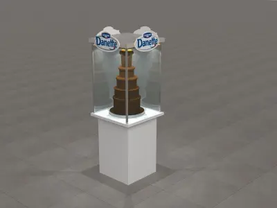 Chocolate waterfall 3D Model 3D model